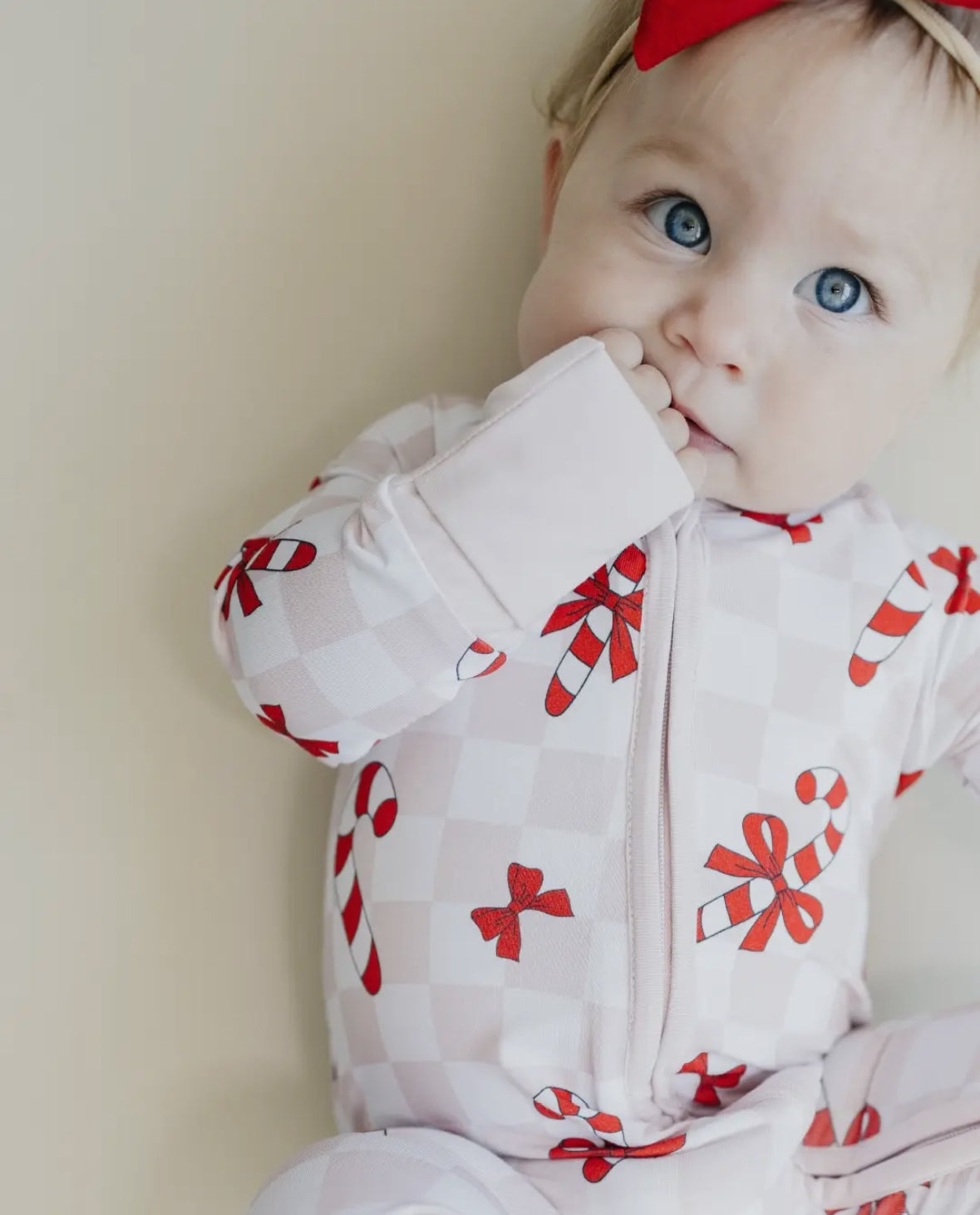 Bows & Candy Cane Zippy