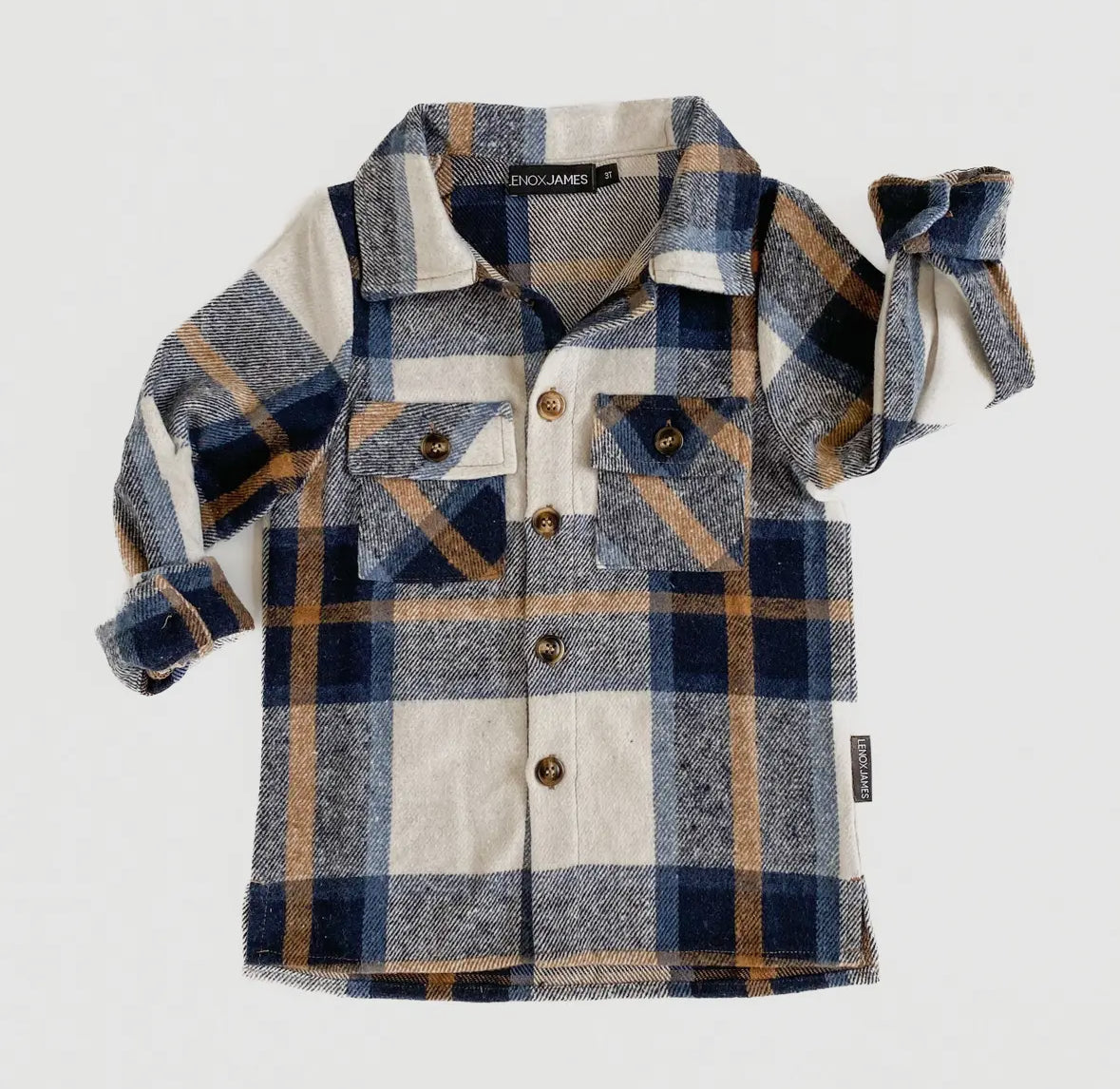 Flannel Shacket - Navy