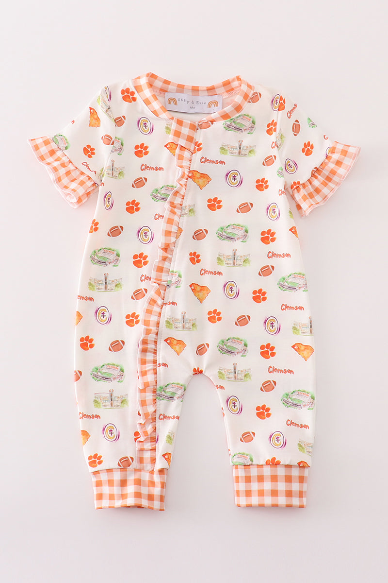 Clemson Girl Romper