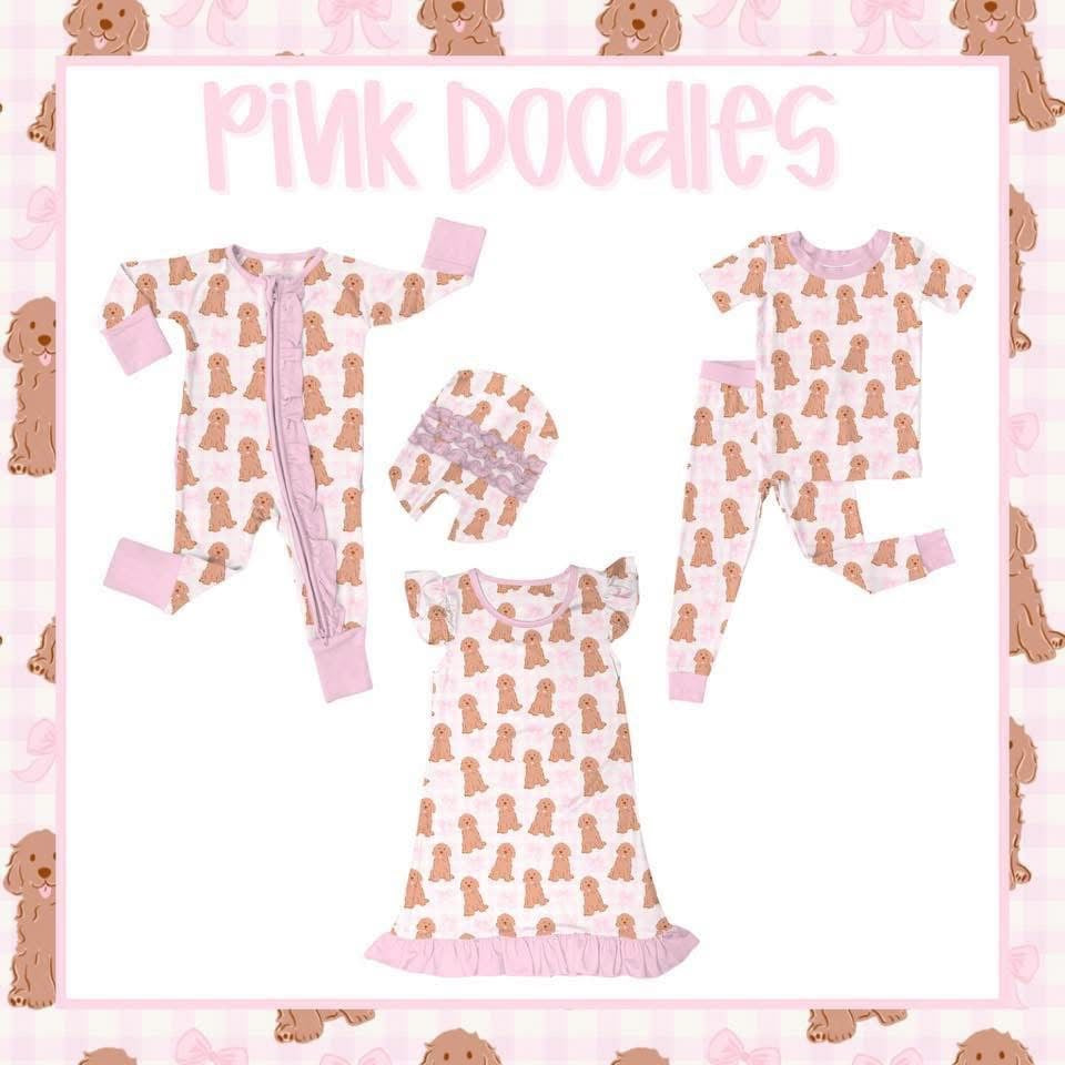 Pink Doodles Two Piece Set
