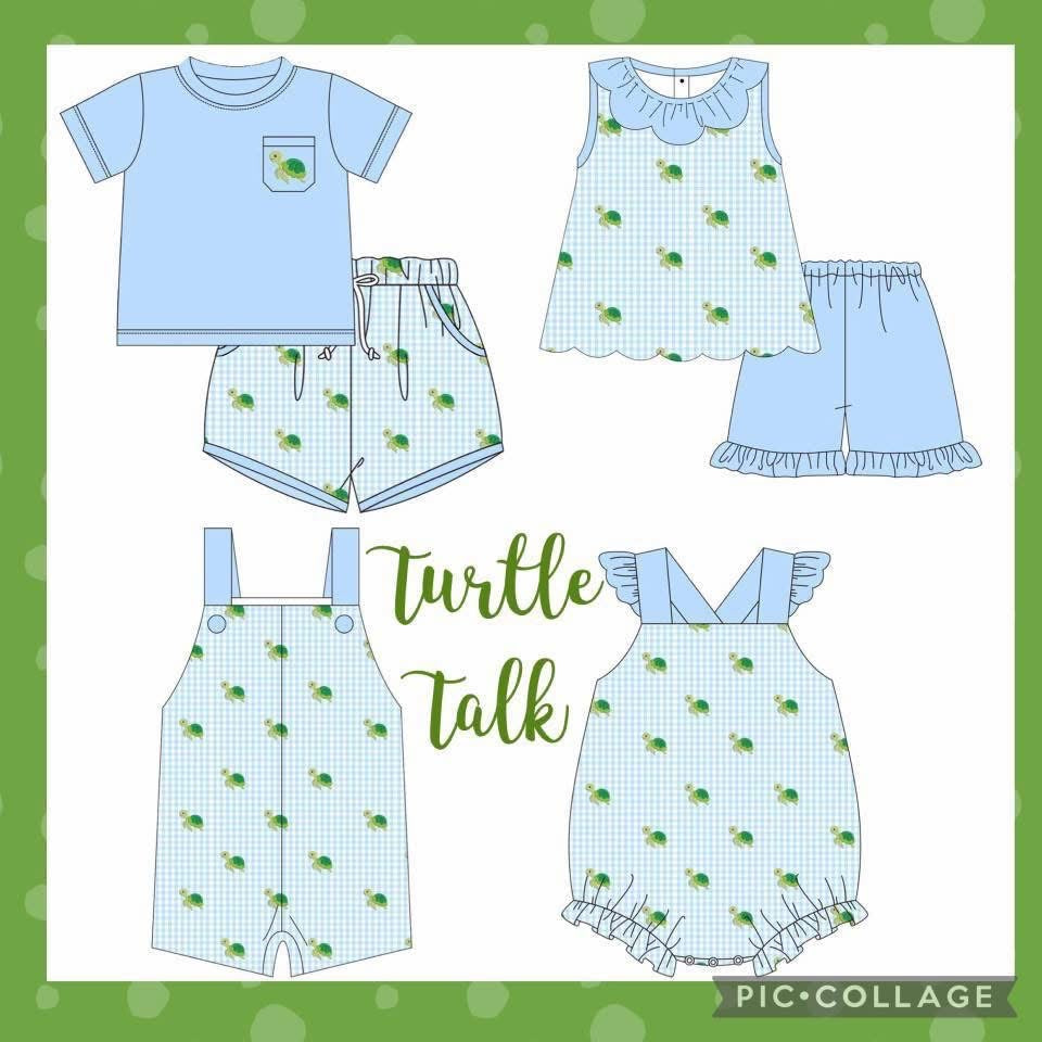 Turtle Talk Girls Short Set