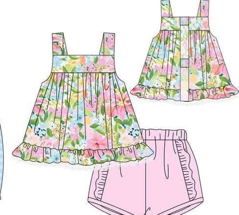 Carolina Blossom Collection Girl Set
