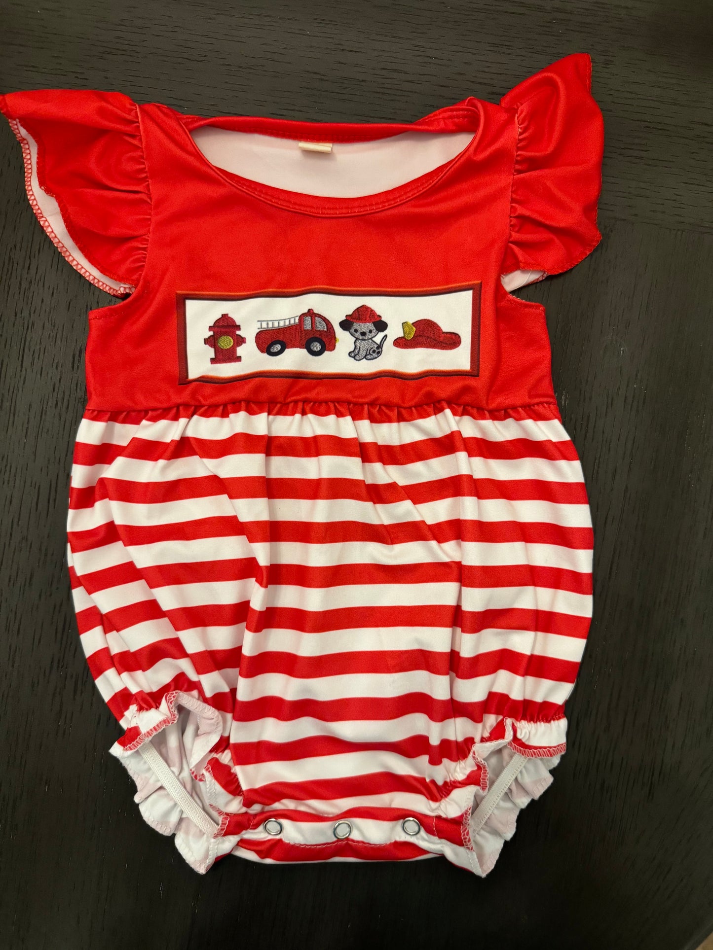 Fire Engine Romper