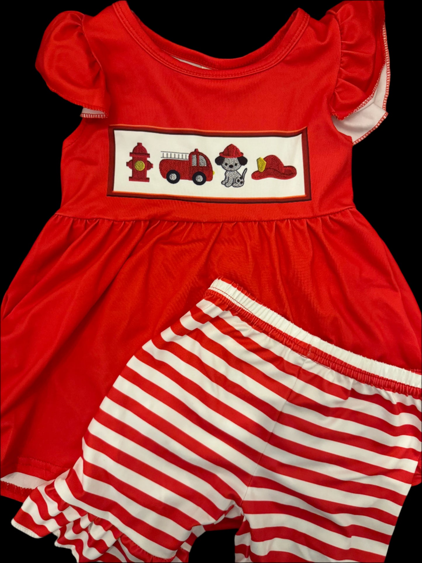 Fire Engine Two Piece Set