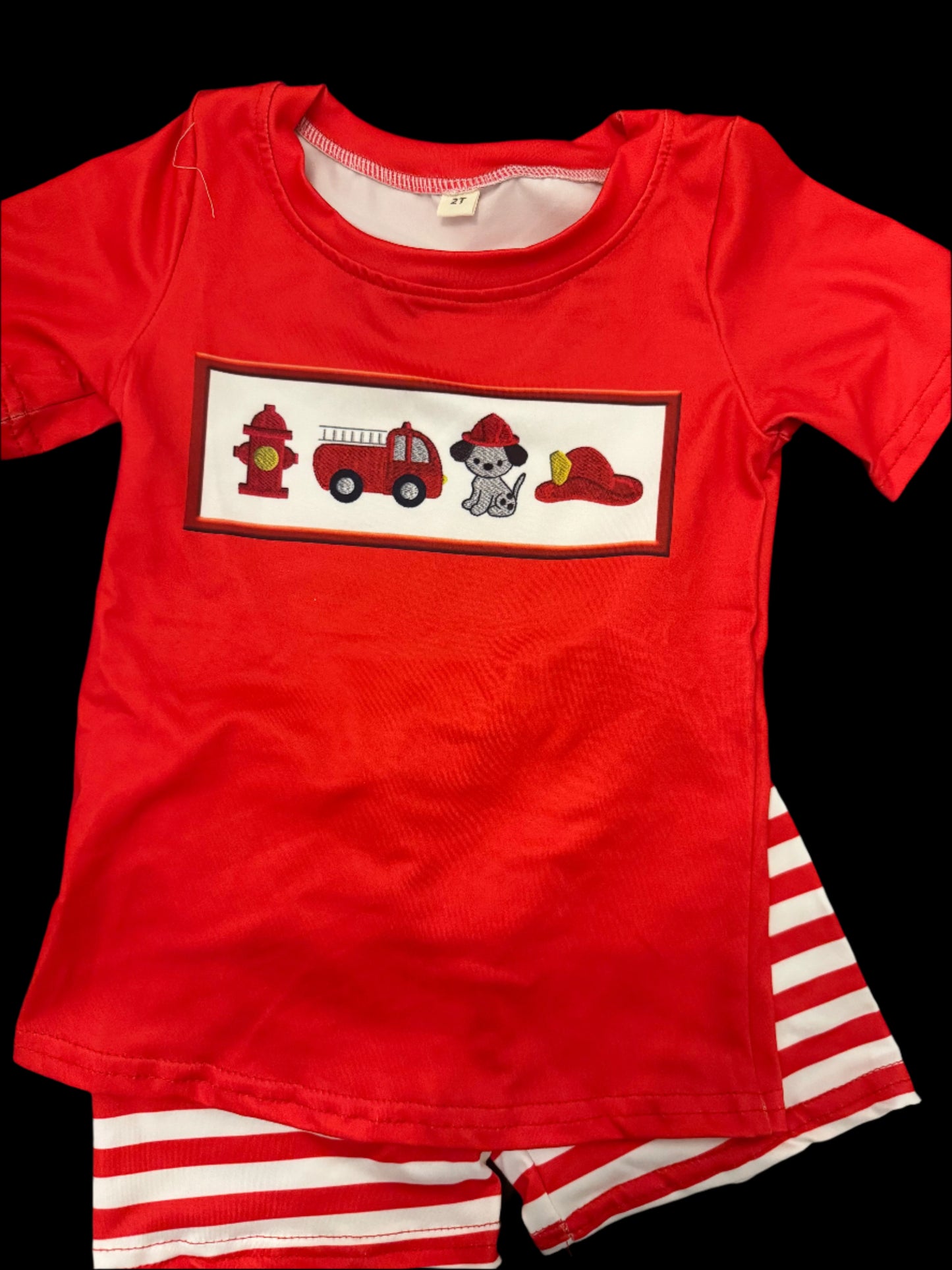 Fire Engine Two Piece Set