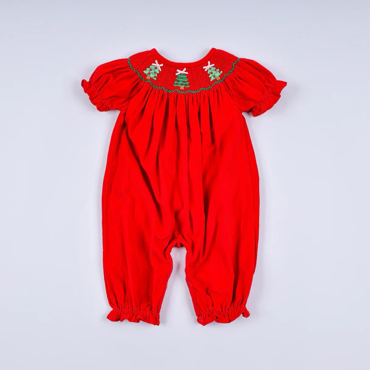 Red Christmas Tree Romper