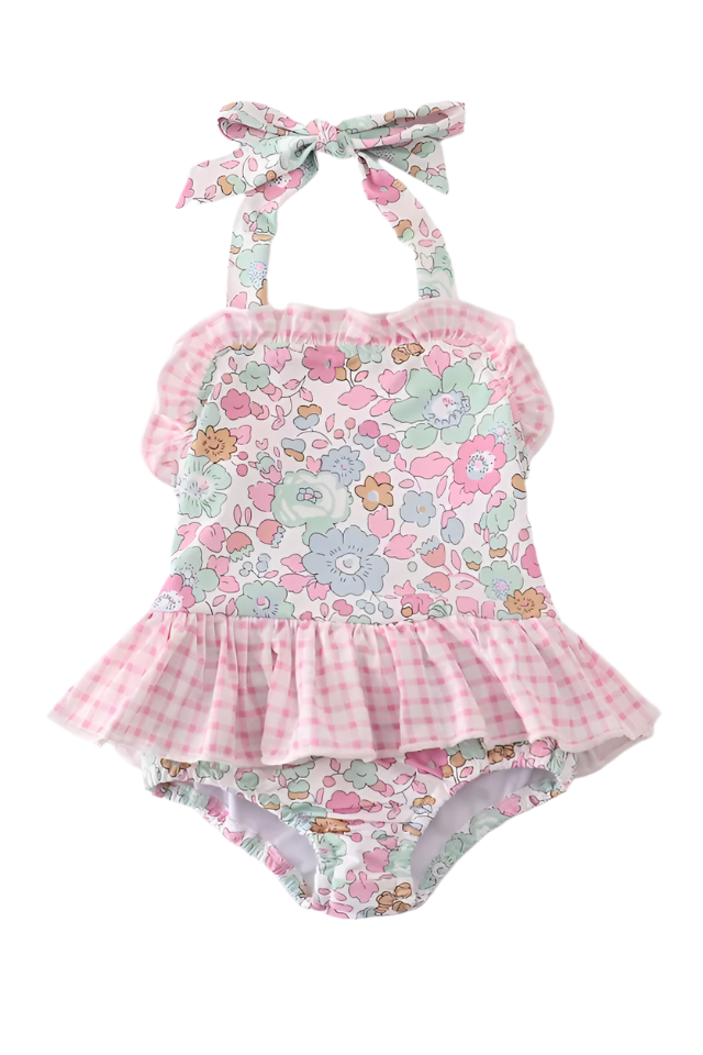 Floral One Piece Swim