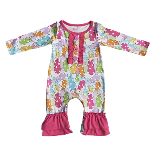 easter long sleeve romper