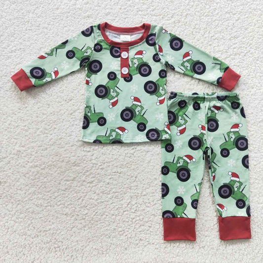 christmas tractor pjs