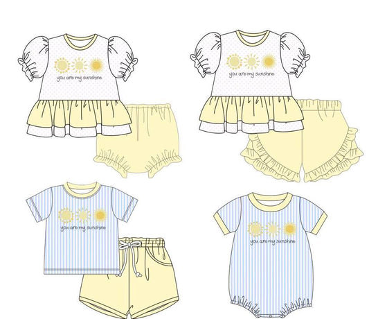 You Are My Sunshine Collection Bloomer Set