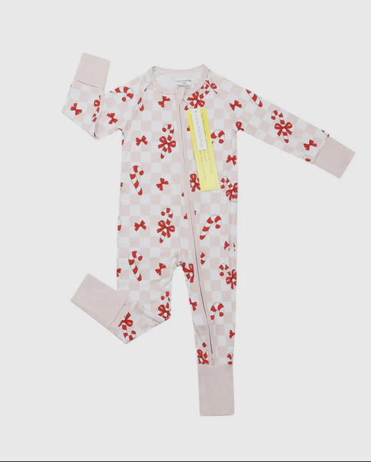 Bows & Candy Cane Zippy