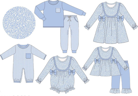 Dainty Blue Two Piece Set