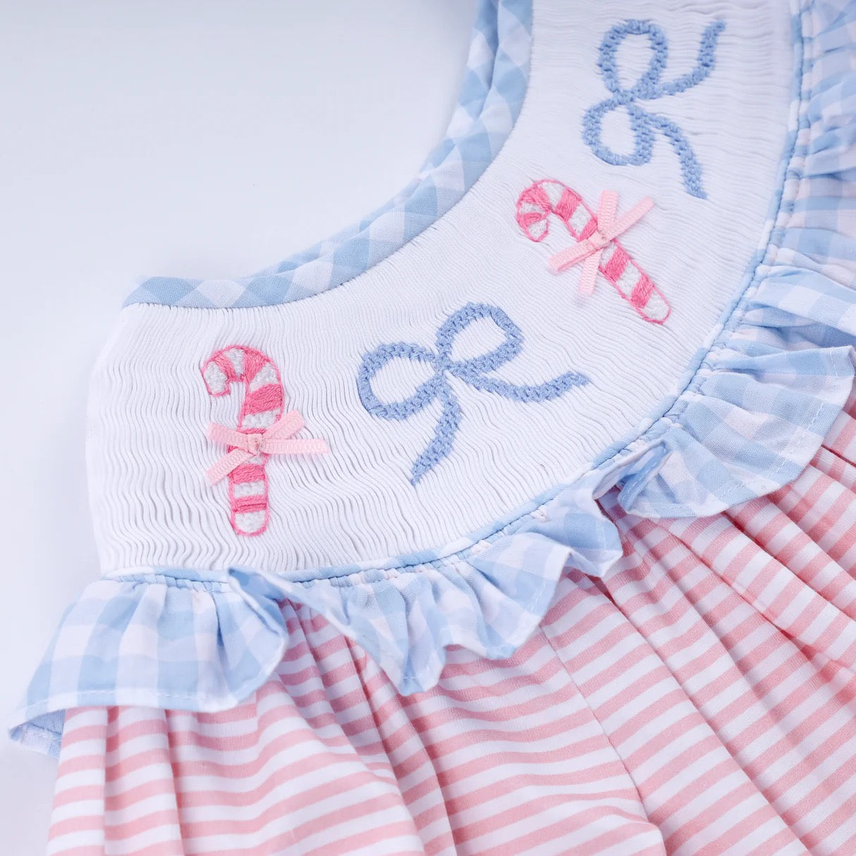 Pink Candy Cane Romper
