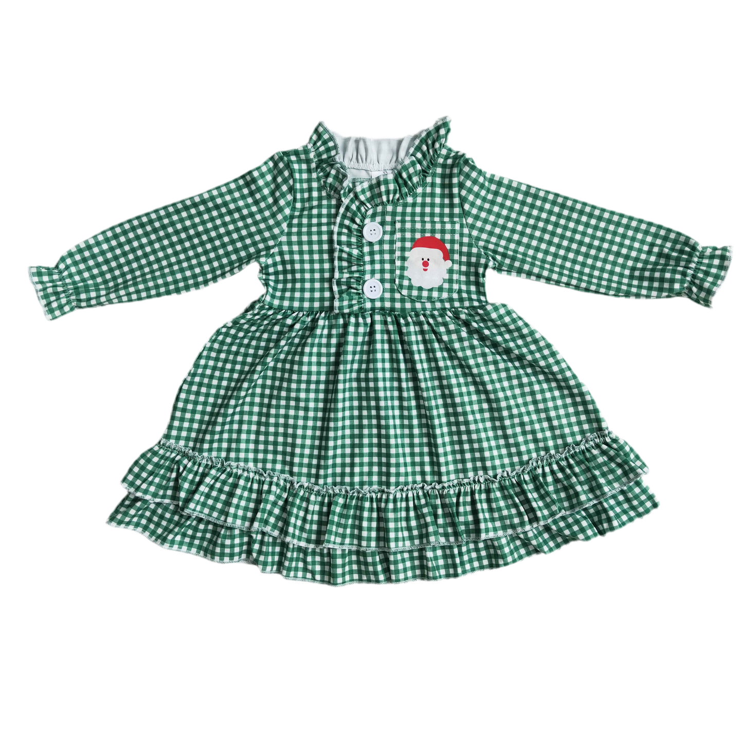 girls green pjs