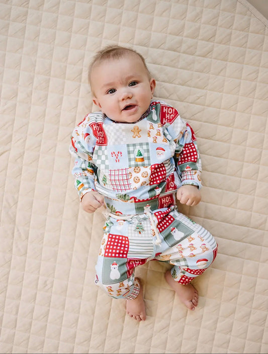 Christmas Patchwork Jogger Set