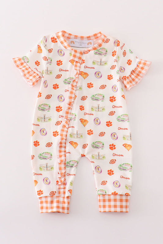 Clemson Girl Romper