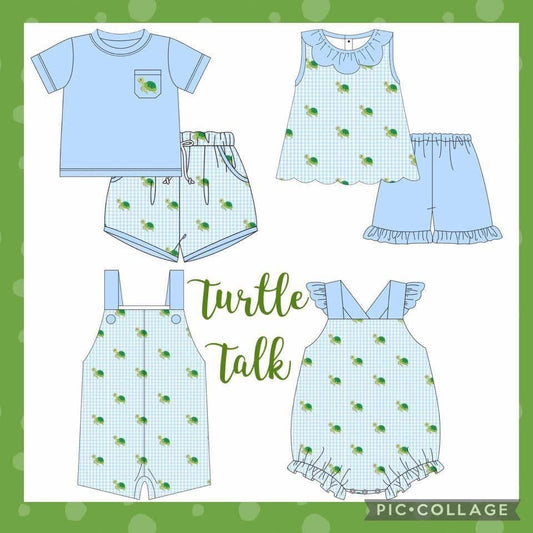 Turtle Talk Girls Short Set