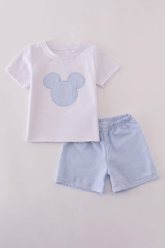 Mouse Seersucker Set