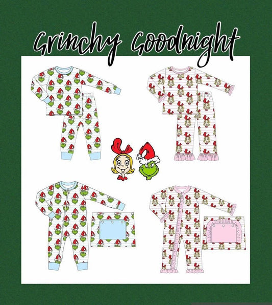 Grinchy Goodnight Girl One Piece