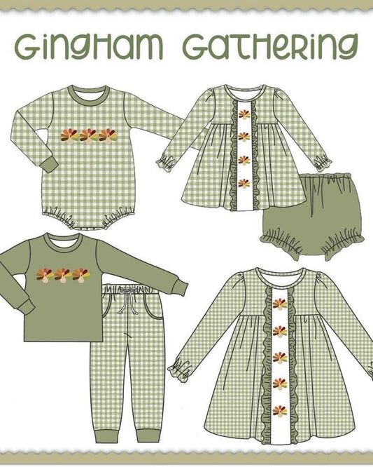 Gingham Gathering Boy Pant Set