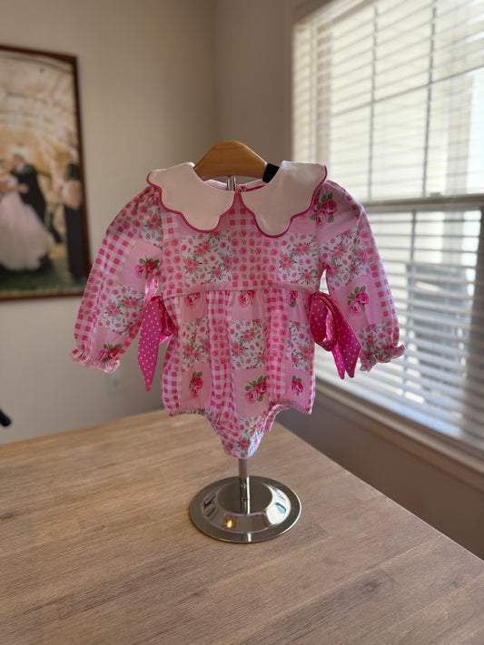 Pink Floral Patchwork bubble