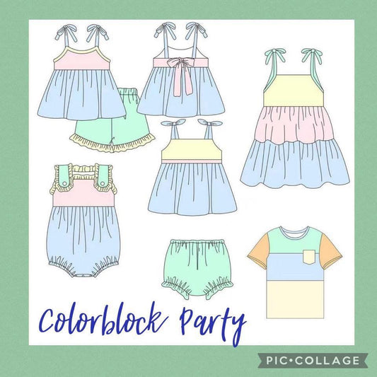 Colorblock Party Collection Bubble