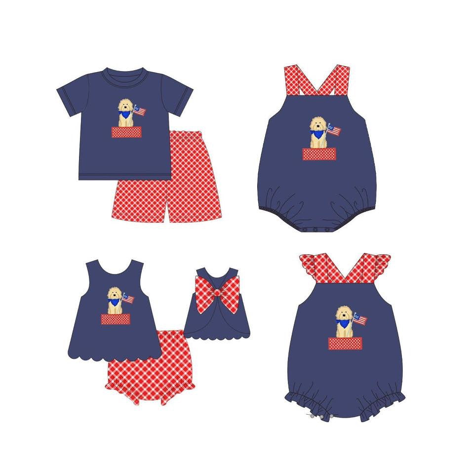Puppy Flags Bloomer Set