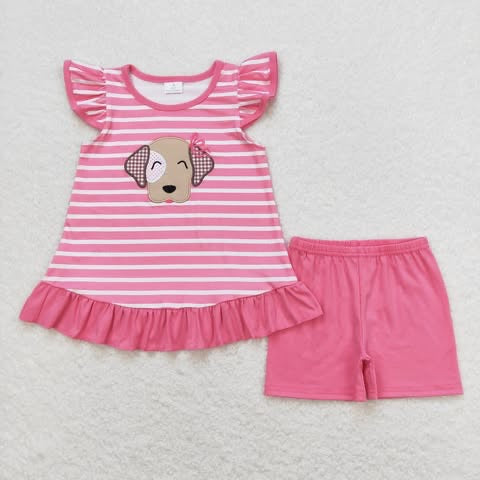 Striped Puppy Dog Set