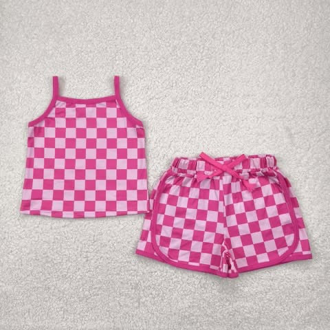 Pink Checkered Set